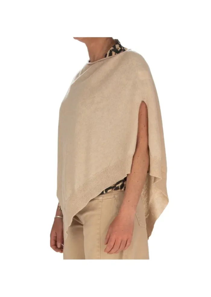 CASHMERE ISLAND | PONCHO PORTO VENERE BEIGE Best