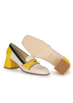 CATERINA C | ABSATZSCHUHE LEDER GELB PUDERROSA Outlet