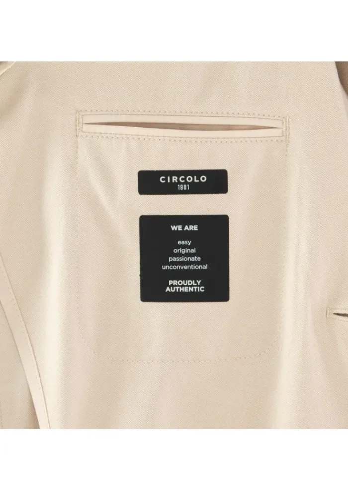 CIRCOLO 1901 | JACKE PIQUET MERC BEIGE Fashion