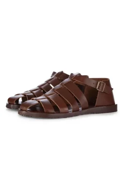 CUOIERIA TOSCANA | SANDALEN FISHERMAN DIVE COGNAC BRUAN Outlet