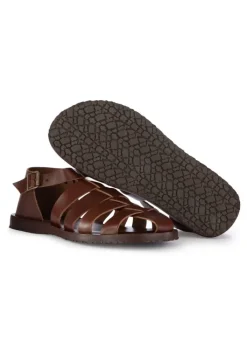 CUOIERIA TOSCANA | SANDALEN FISHERMAN DIVE COGNAC BRUAN Outlet