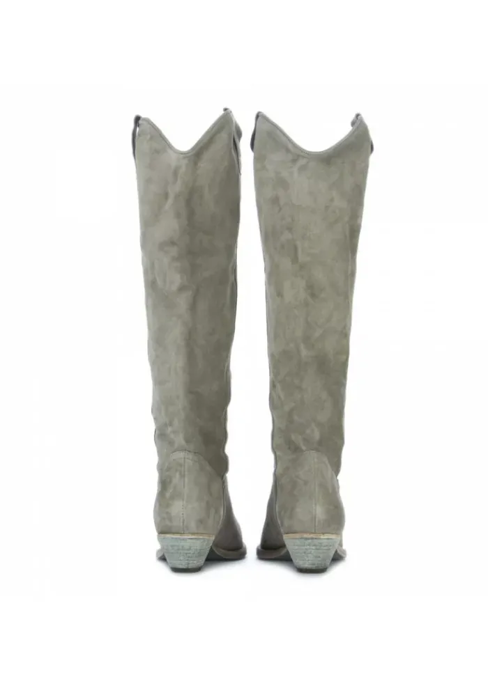 JUICE DAMEN COWBOY STIEFEL | SIENA WILDLEDER GRÜN Online