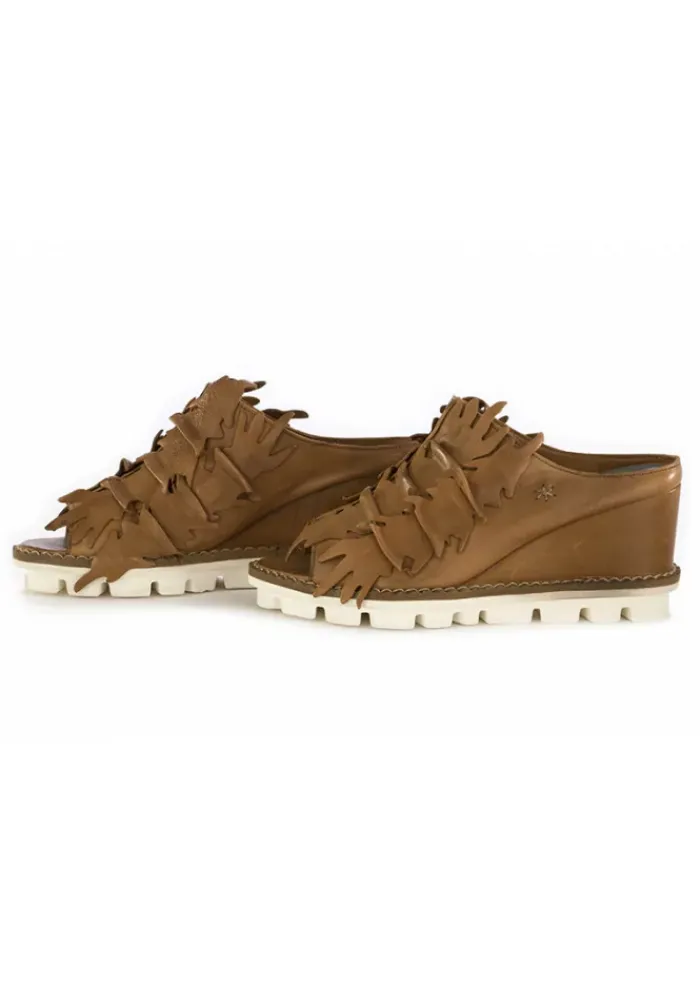PATRIZIA BONFANTI DAMEN KEILSCHUHE | BRAUN LEDER Hot