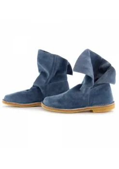 MANUFATTO TOSCANO DAMEN STIEFEL VINCI | BLAU WILDLEDER Clearance