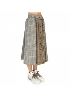 SEMICOUTURE DAMENROCK | Y9AI24 WEIß BEIGE SCHWARZ BRAUN Best