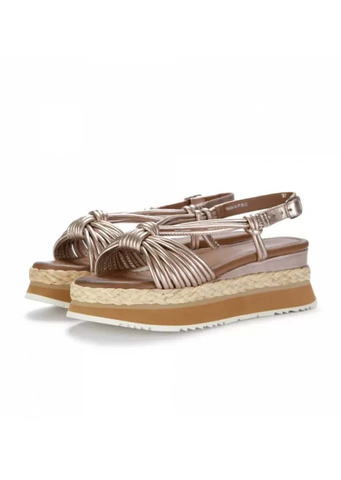 RAHYA GREY DAMENSANDALEN | DILETTA METALLIC BRAUN Sale