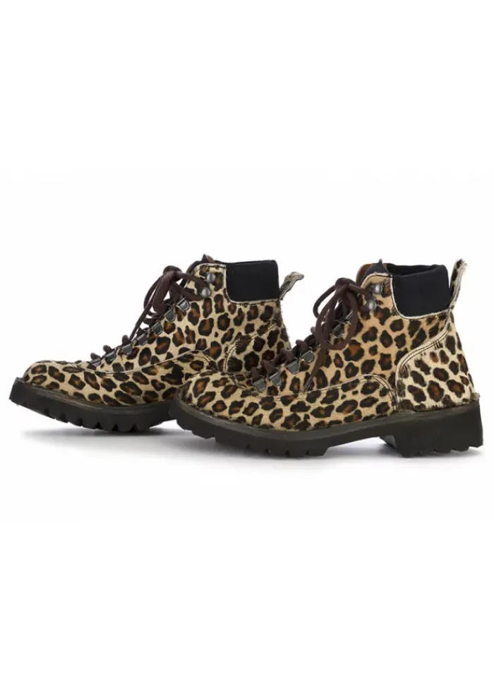 MANUFATTO TOSCANO DAMENSCHUHE STIEFELETTEN LEOPARD BEIGE VINCI Fashion