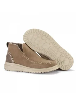 HEY DUDE SHOES DAMENSTIEFELETTEN HEY DUDE | DENNY SUEDE BEIGE Sale