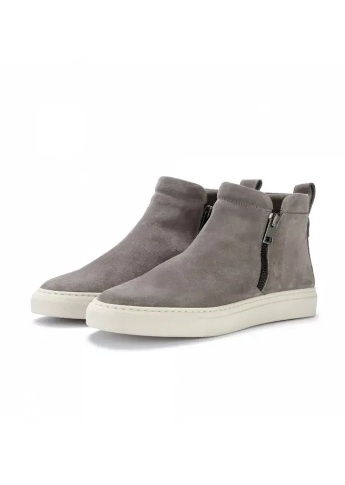 MANOVIE TOSCANE DAMENSTIEFELETTEN | SARA ZIP TAUPE GRAU Clearance