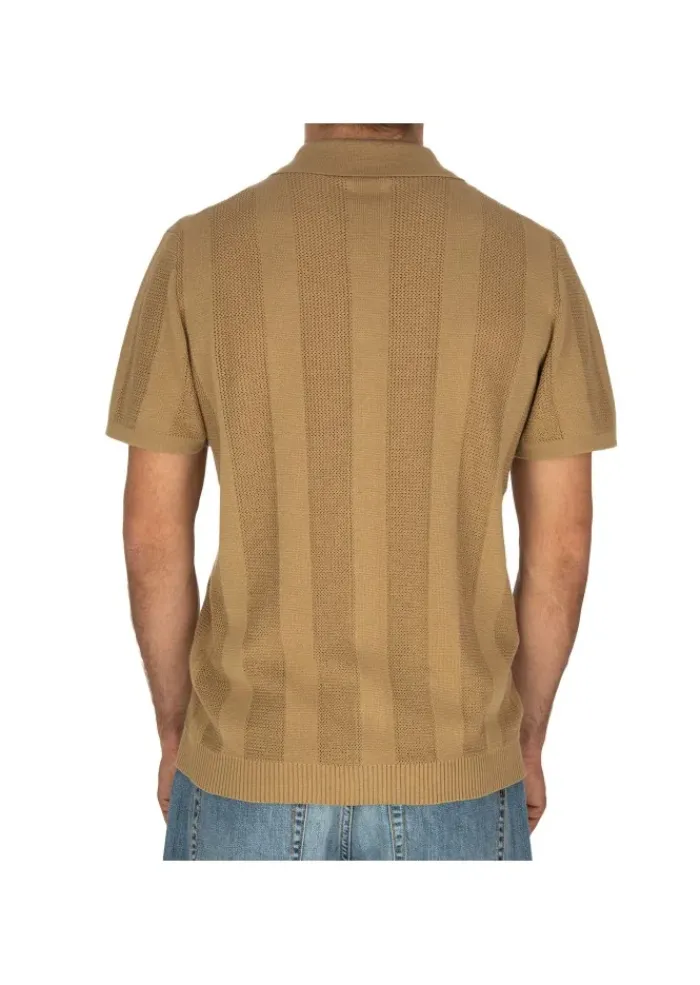 DANIELE FIESOLI | POLOSHIRT CORDA RETRO' BEIGE Discount
