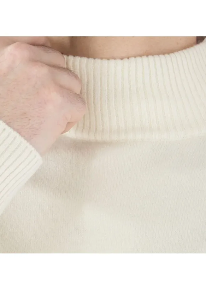 DANIELE FIESOLI | ROLLKRAGENPULLOVER GERIPPTER CREMEWEISS Fashion
