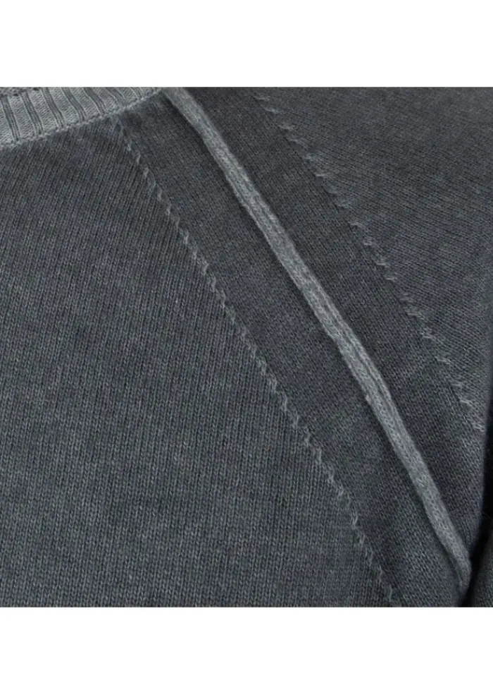 DANIELE FIESOLI | SWEATER WOOL CASHMERE GRAU Clearance