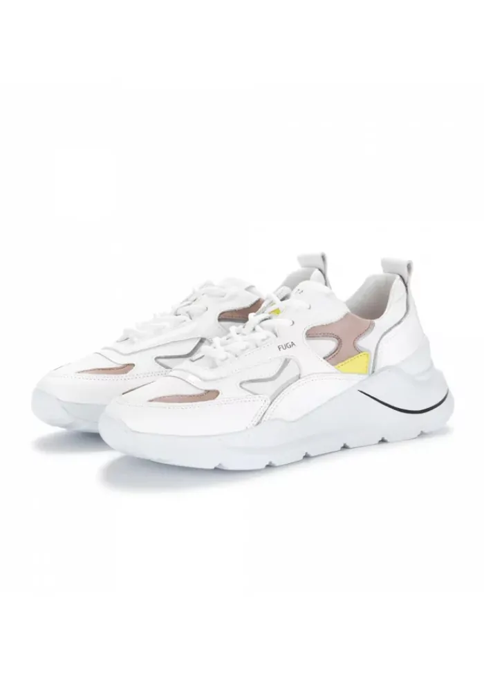D.A.T.E. | SNEAKERS FUGA 2.0 NYLON WEIß GELB Sale