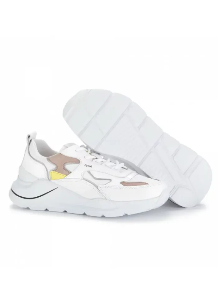 D.A.T.E. | SNEAKERS FUGA 2.0 NYLON WEIß GELB Sale
