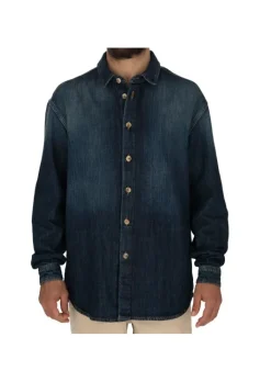 DONDUP | HEMD DENIM BAUMWOLLE BLAU Outlet