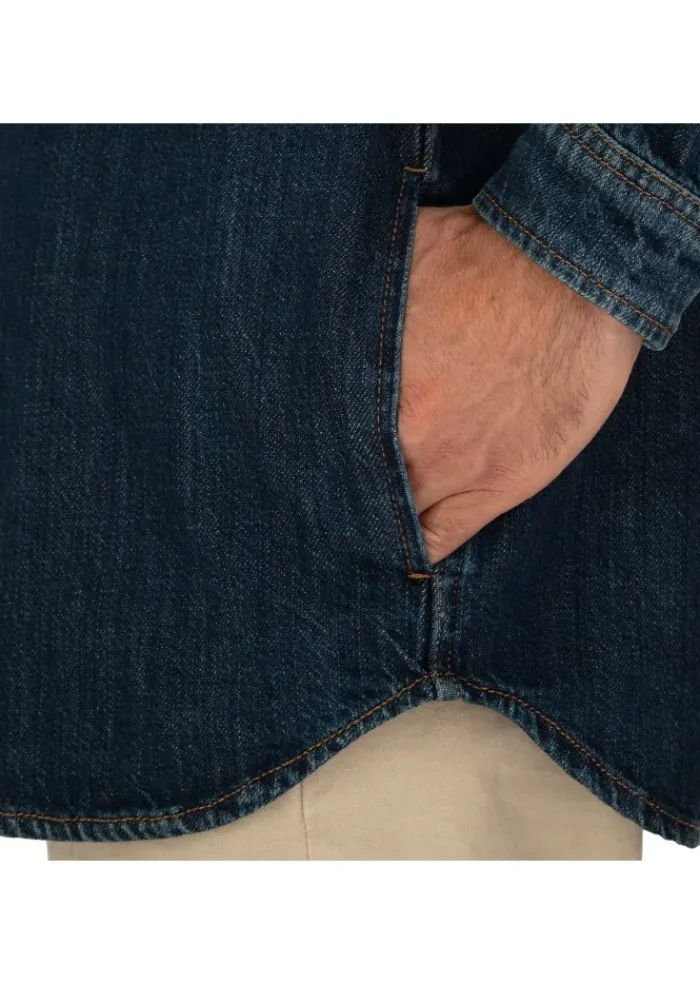 DONDUP | HEMD DENIM BAUMWOLLE BLAU Outlet