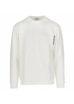 DONDUP | SWEATSHIRT MIT BRUSTTASCHE WEIß New
