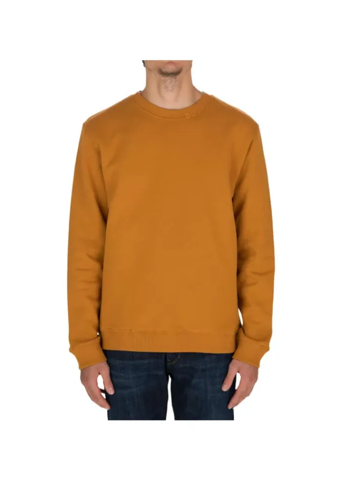 DONDUP | SWEATSHIRT RUNDHALS LOGO BAUMWOLLE OCKER Online