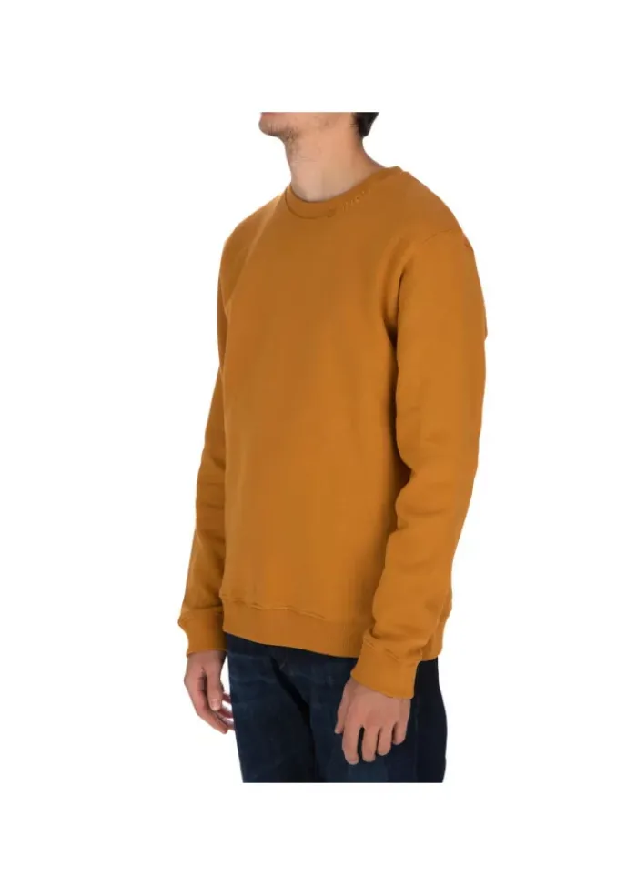 DONDUP | SWEATSHIRT RUNDHALS LOGO BAUMWOLLE OCKER Online
