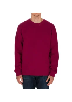 DONDUP | SWEATSHIRT RUNDHALS LOGO BAUMWOLLE MAGENTA Clearance