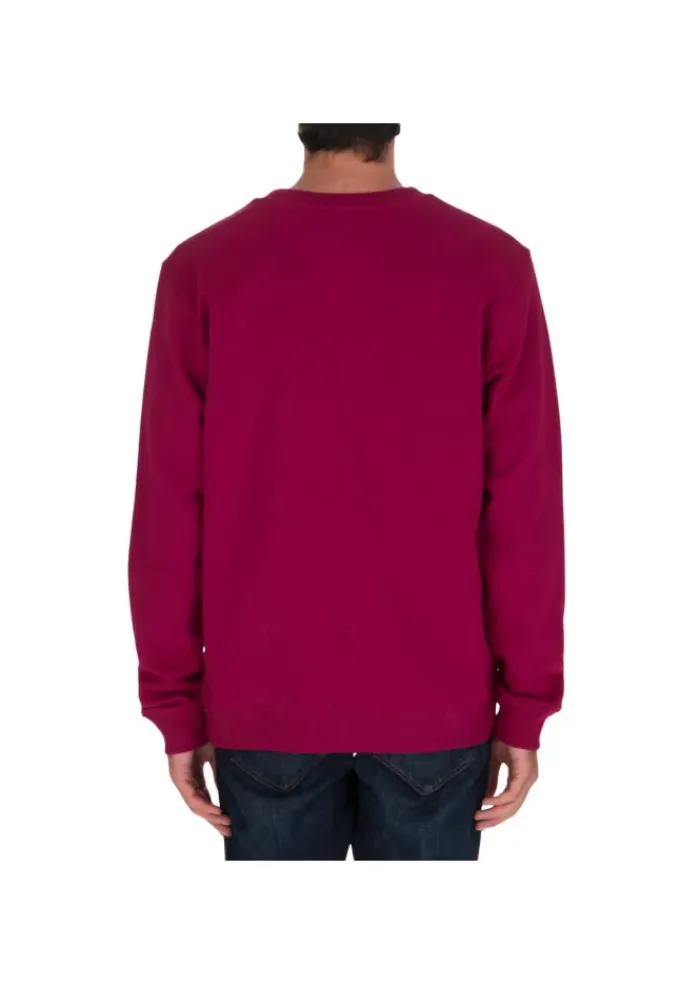 DONDUP | SWEATSHIRT RUNDHALS LOGO BAUMWOLLE MAGENTA Clearance
