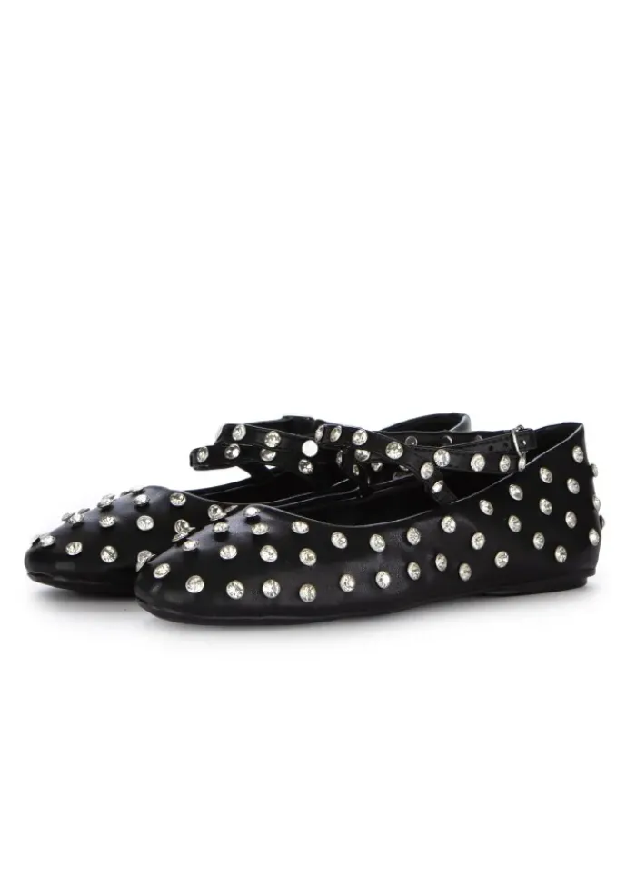 EKP | BALLERINAS GERIEMTE RIEMEN SCHWARZ Fashion