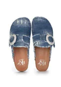 EKP | SABOT BIRKY JEANS BLAU Hot