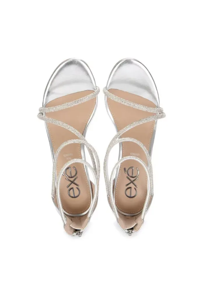 EXE' EXÉ | ABSATZSANDALEN REBECA STRASS SILBER Hot