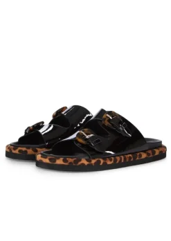 EXE' EXE' | SANDALEN ANIMALIER SCHWARZ BRAUN Discount