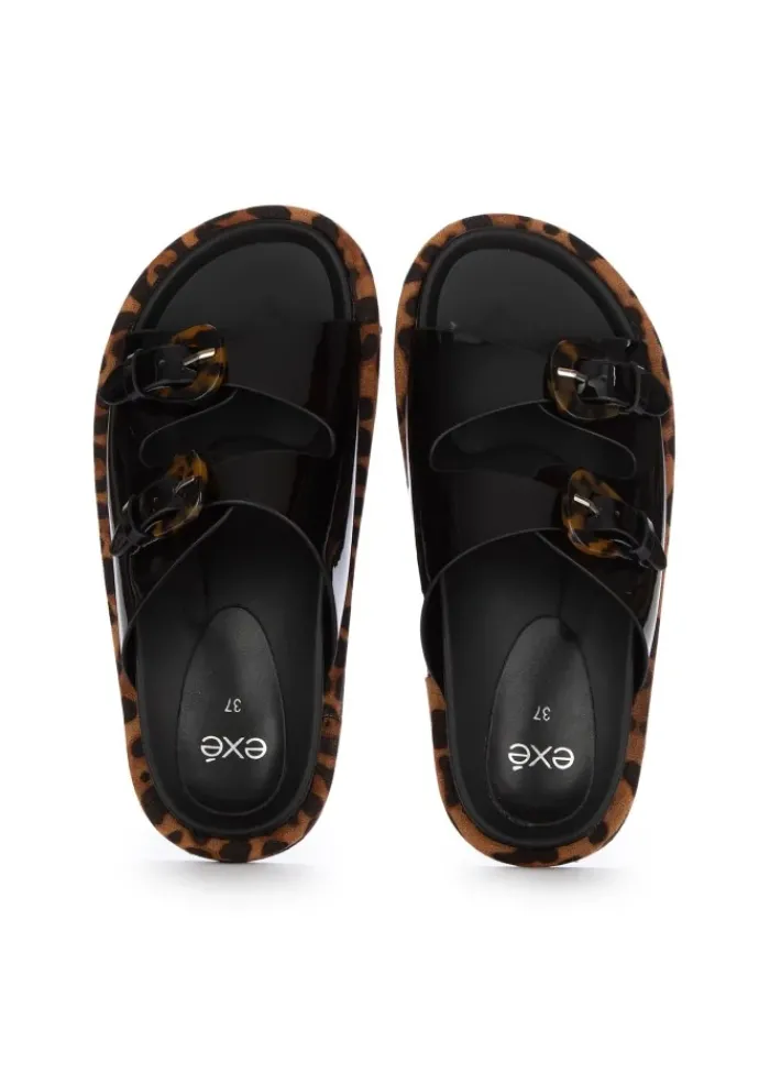 EXE' EXE' | SANDALEN ANIMALIER SCHWARZ BRAUN Discount