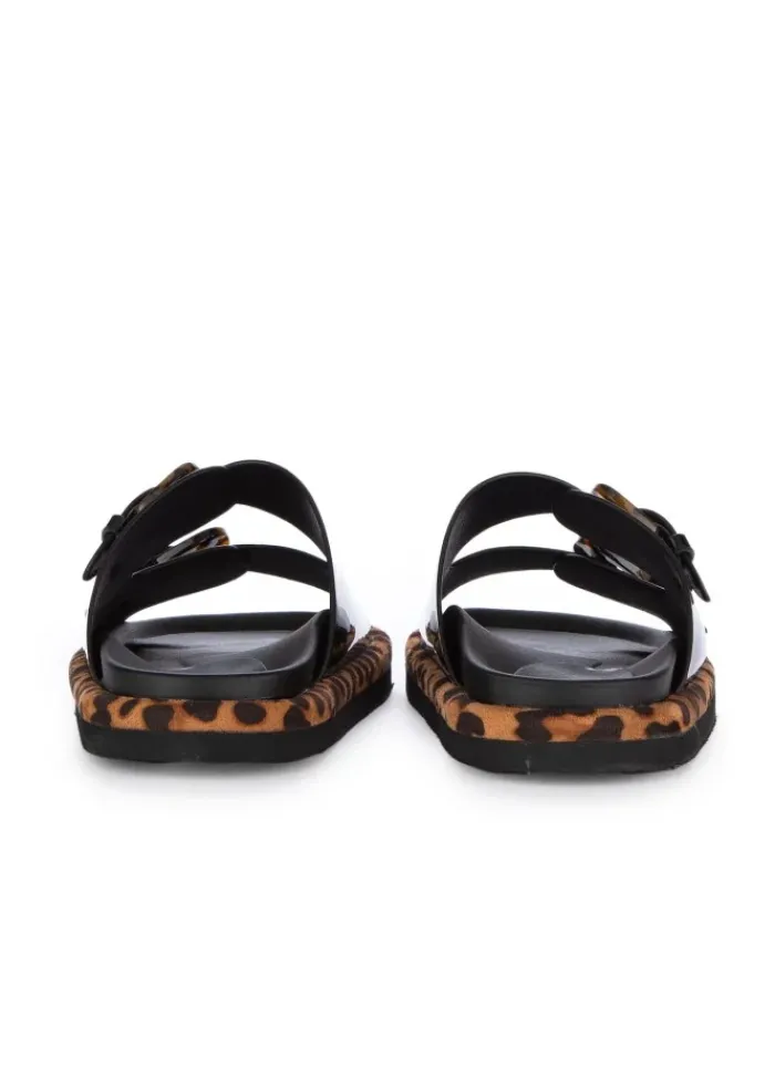 EXE' EXE' | SANDALEN ANIMALIER SCHWARZ BRAUN Discount