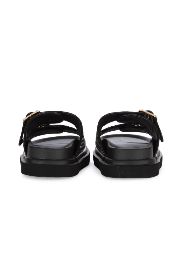EXE' EXE' | SANDALEN BOHO RAFFIA SCHWARZ MEHRFARBIG Outlet