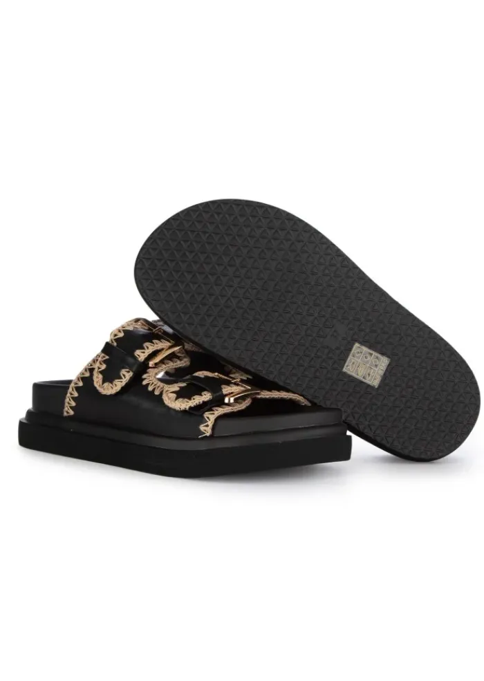 EXE' EXE' | SANDALEN DEKORATIVE STICKEREIEN SCHWARZ Discount