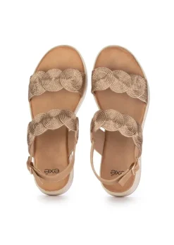 EXE' EXE' | SANDALEN SPIRAL BEIGE BRONZE Online