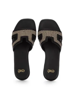 EXE' EXE' | SANDALEN TSAKI CORFU SCHWARZ BEIGE Outlet