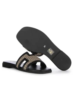 EXE' EXE' | SANDALEN TSAKI CORFU SCHWARZ BEIGE Outlet