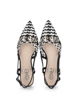 EXE' EXE' | SLINGBACK MIAMI WEBMUSTERN WEISS SCHWARZ Best