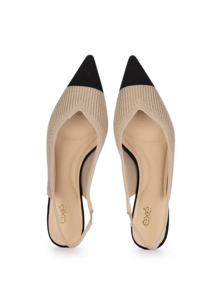 EXE' EXE' | SLINGBACK PUMPS STRETCH BEIGE SCHWARZ Clearance