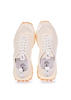 FABI | SNEAKER CROCHET CRUDO WEIß Clearance
