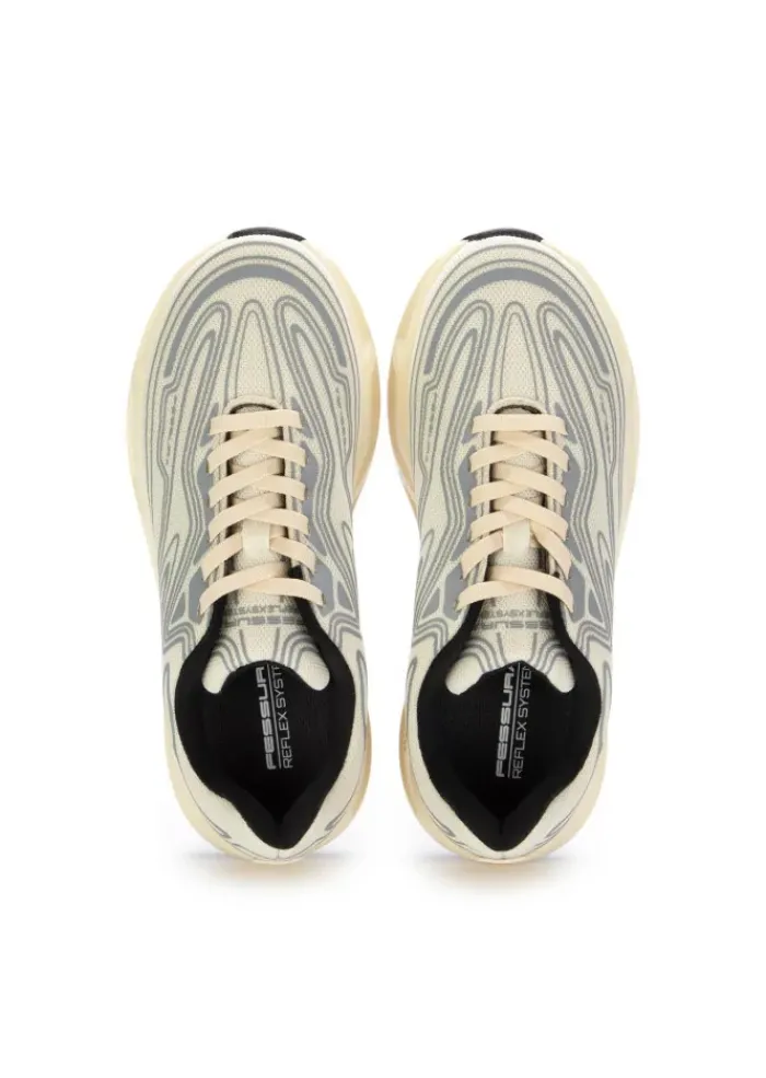 FESSURA | SNEAKER REFLEXSYSTEM ELFENBEIN GRAU New