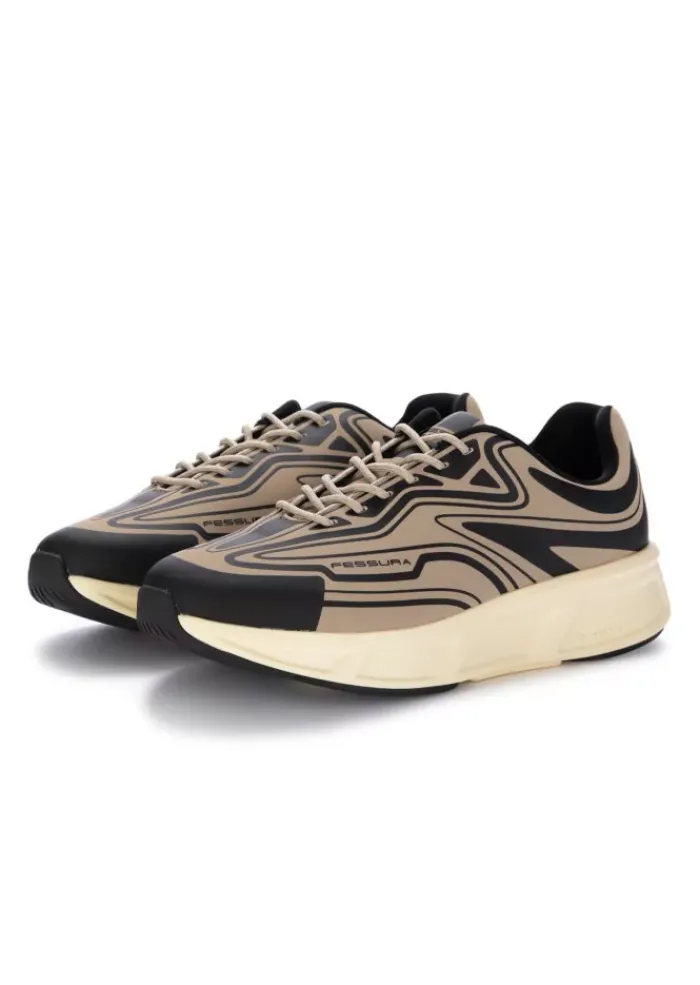 FESSURA | SNEAKER WASSERABWEISEND SCHWARZ BRAUN Outlet