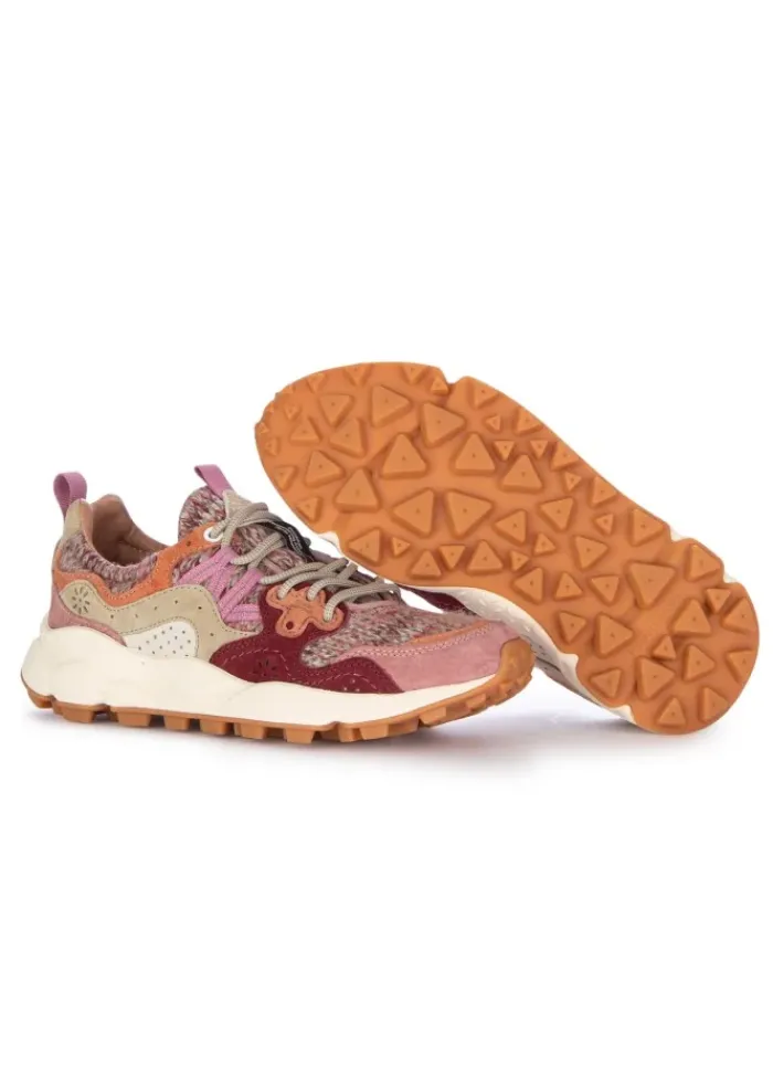 FLOWER MOUNTAIN | SNEAKER YAMANO 3 KNITTING ROSA Hot