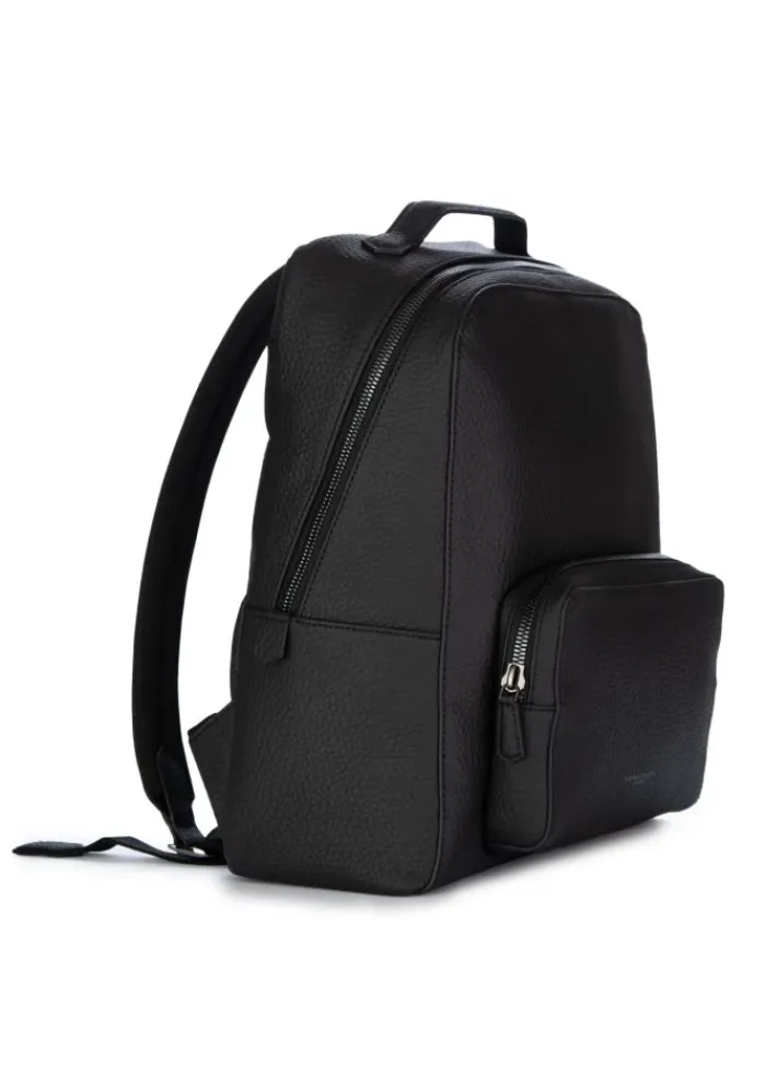 GIANNI CHIARINI | RUCKSACK GENARBTE LEDER SCHWARZ Discount