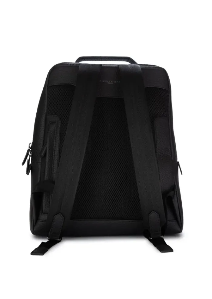 GIANNI CHIARINI | RUCKSACK GENARBTE LEDER SCHWARZ Discount
