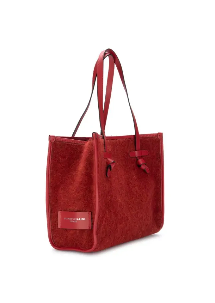 GIANNI CHIARINI | SHOPPERTASCHE MARCELLA FURRY ROT Hot