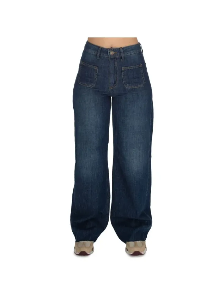 GOD SAVE DENIM | JEANS ERMES CROPPED BLAU Best