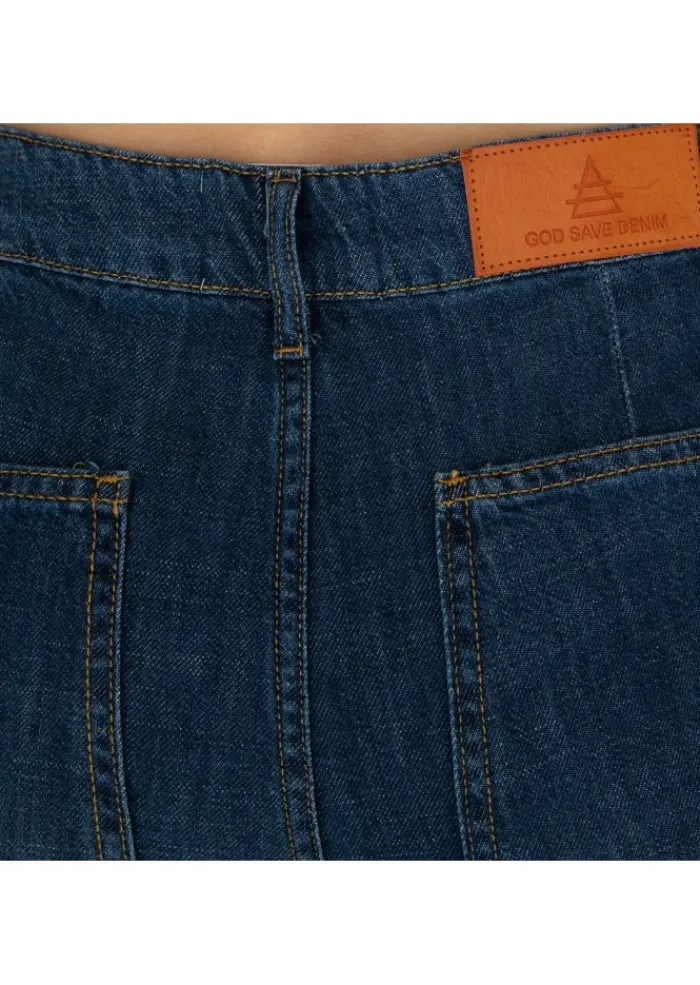 GOD SAVE DENIM | JEANS ERMES CROPPED BLAU Best