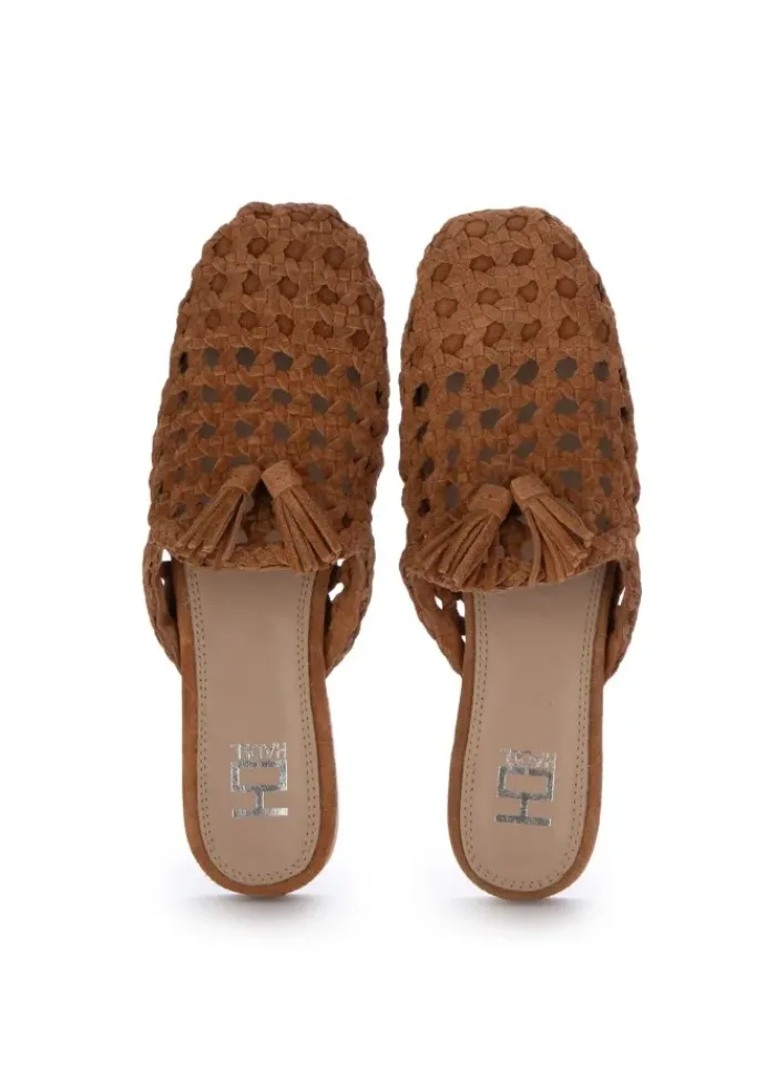 HADEL | MULES NETZ SUEDE BRAUN Clearance