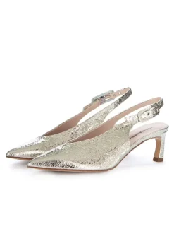 HALMANERA | SLINGBACK PUMPS VALE MELIA METALLISCH Hot