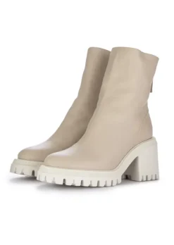 HALMANERA | STIEFELETTEN MIT ABSATZ BARON PEYOTE CREMEWEISS Hot